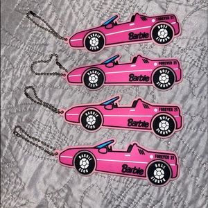 Barbie Logo Pink Corvette Keychain [Sold Individually]